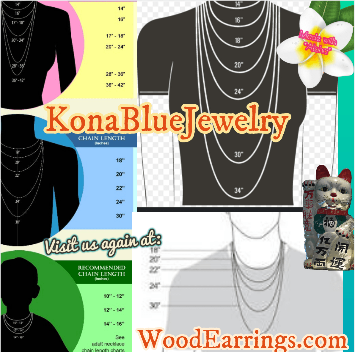 Necklace Size & Length Chart for Children