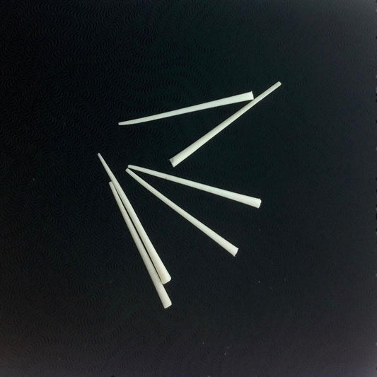 For sensitive ears Extra posts, sticks and pegs for wood, bone or horn carved earrings | bone-earrings-Extra posts. Bone posts. extra sticks.-er-00-b ( x 4 pair)