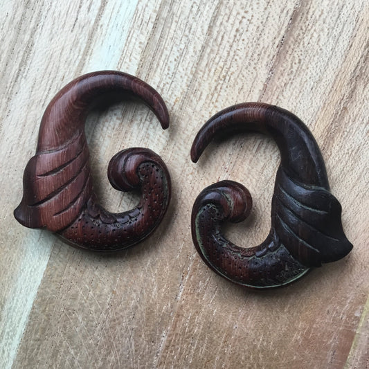 2g All Wood Earrings | 2 gauge earrings