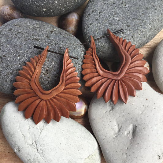 Natural Wood Earrings | Wood earrings