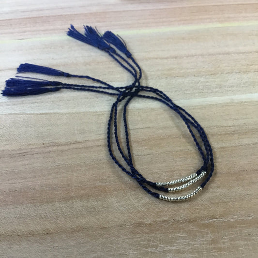 Adjustable Bead Bracelet | blue bracelet set.