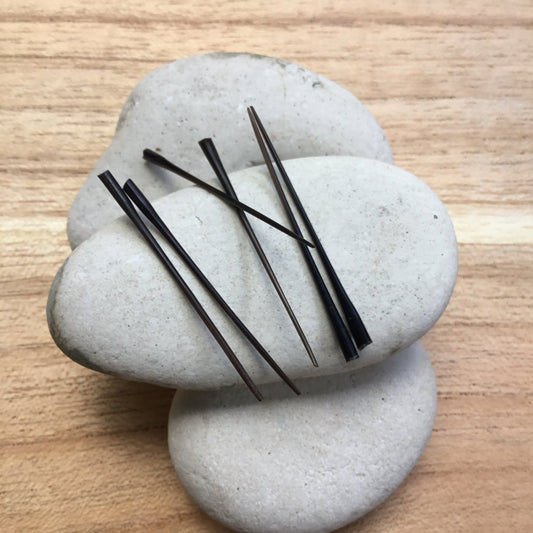 Black Extra posts, sticks and pegs for wood, bone or horn carved earrings | Extra posts and sticks for tribal earrings :|: Extra posts. Horn posts. extra sticks.
