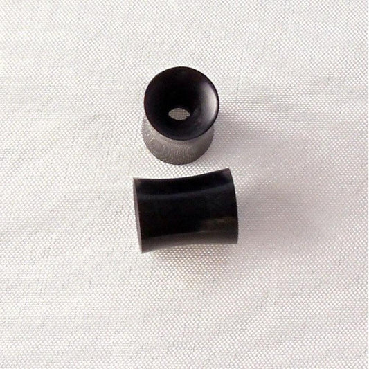 Mens Piercing Jewelry | Organic Body Jewelry :|: Tunnel Plugs. 6.5mm | Black Body Jewelry