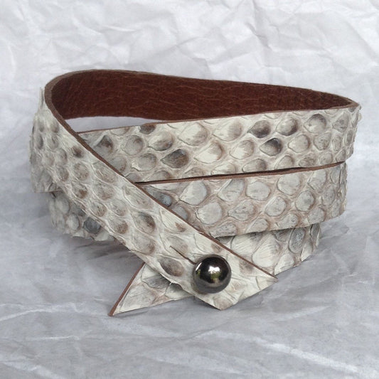 White Leather Bracelets | Leather Jewelry :|: Leather Bracelet