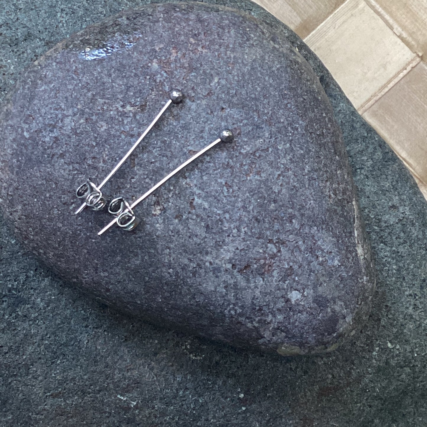 2 pair Stainless Steel Posts for your Natural Earrings, 26mm long.