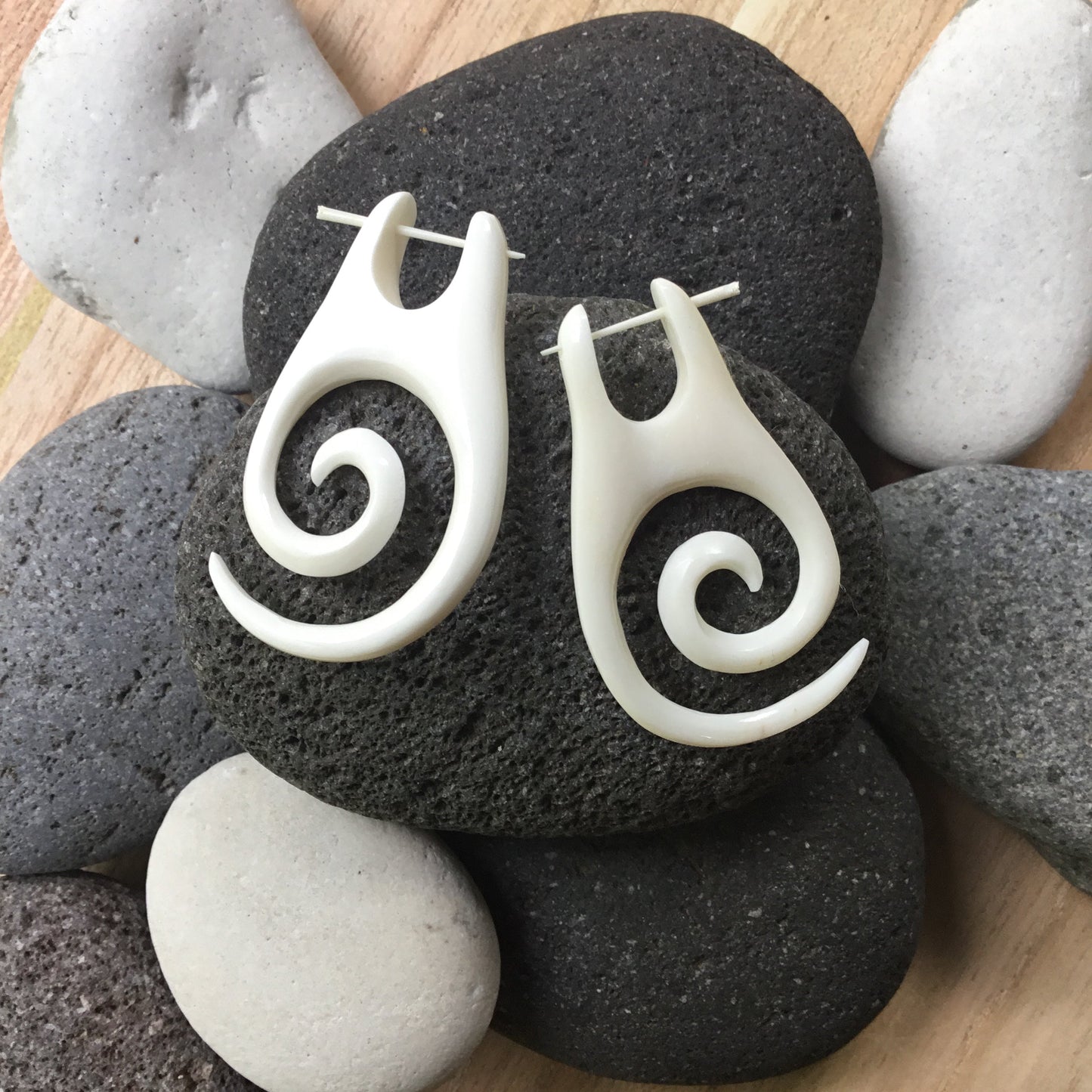 Tribal Spiral Earrings.