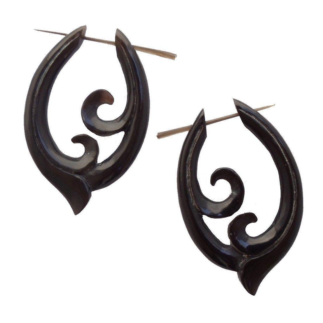 Horn Jewelry :|: Pura Vida. Horn Earrings, 1 inch W x 1 3/4 inch L. | Tribal Earrings