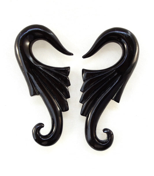 Black Gauges | 00 gauge earrings