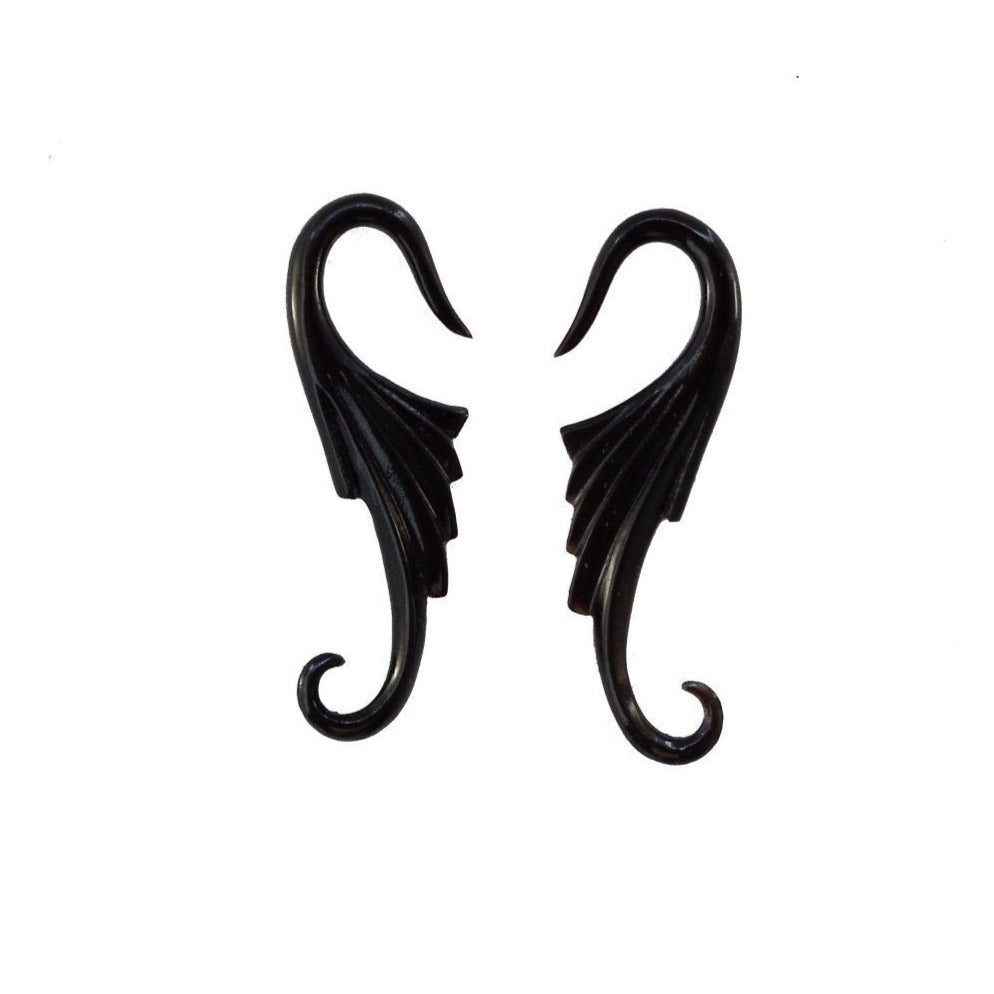 Nouveau Wings. Horn 10g, Organic Body Jewelry.