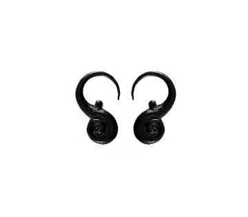 Water Buffalo Horn, 12 gauge earrings.