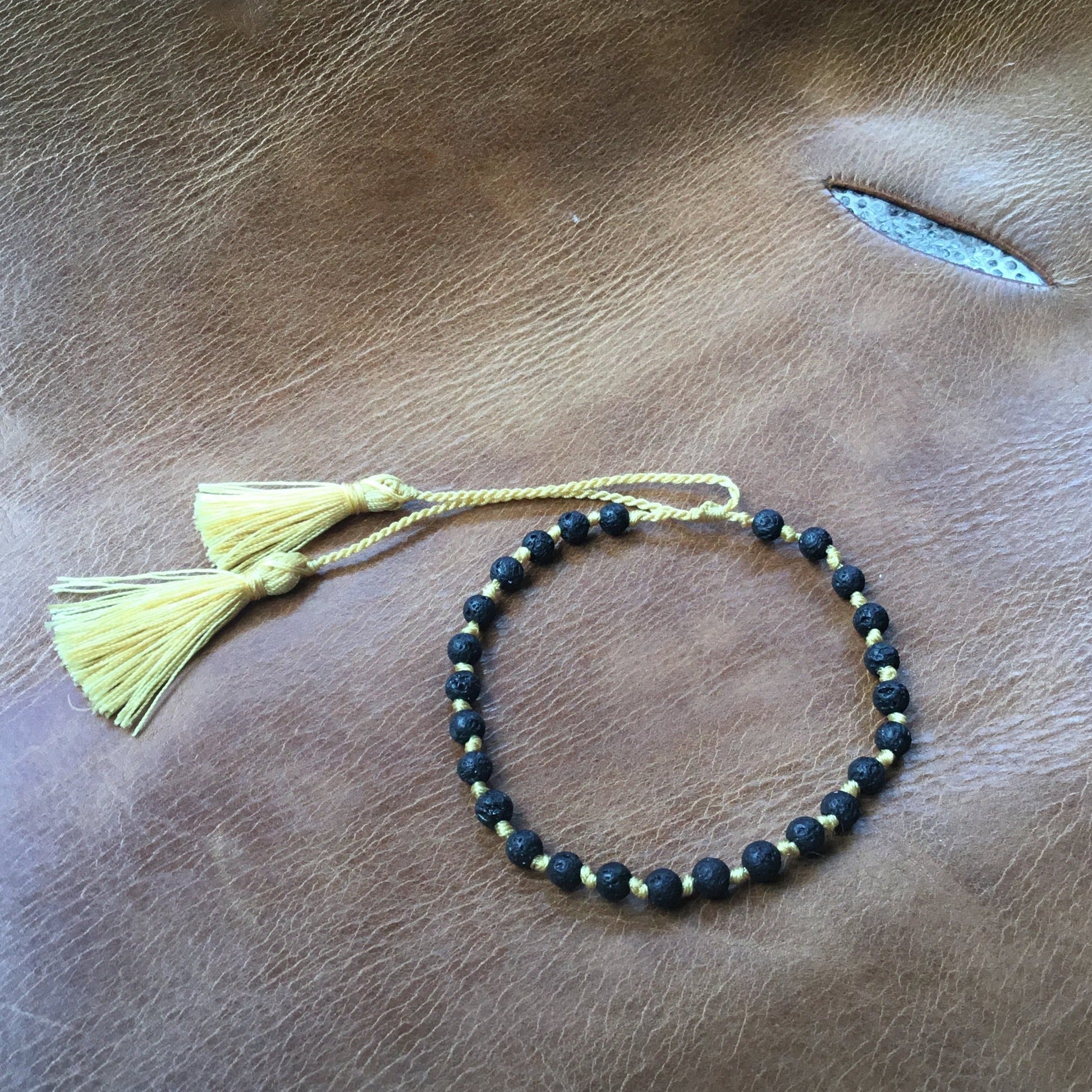 Adjustable lava bracelet, grounding jewelry.