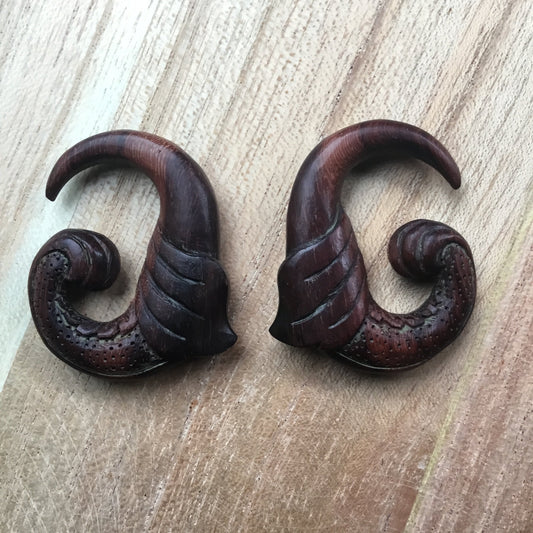Wooden Earrings for stretched ears | body jewelry 