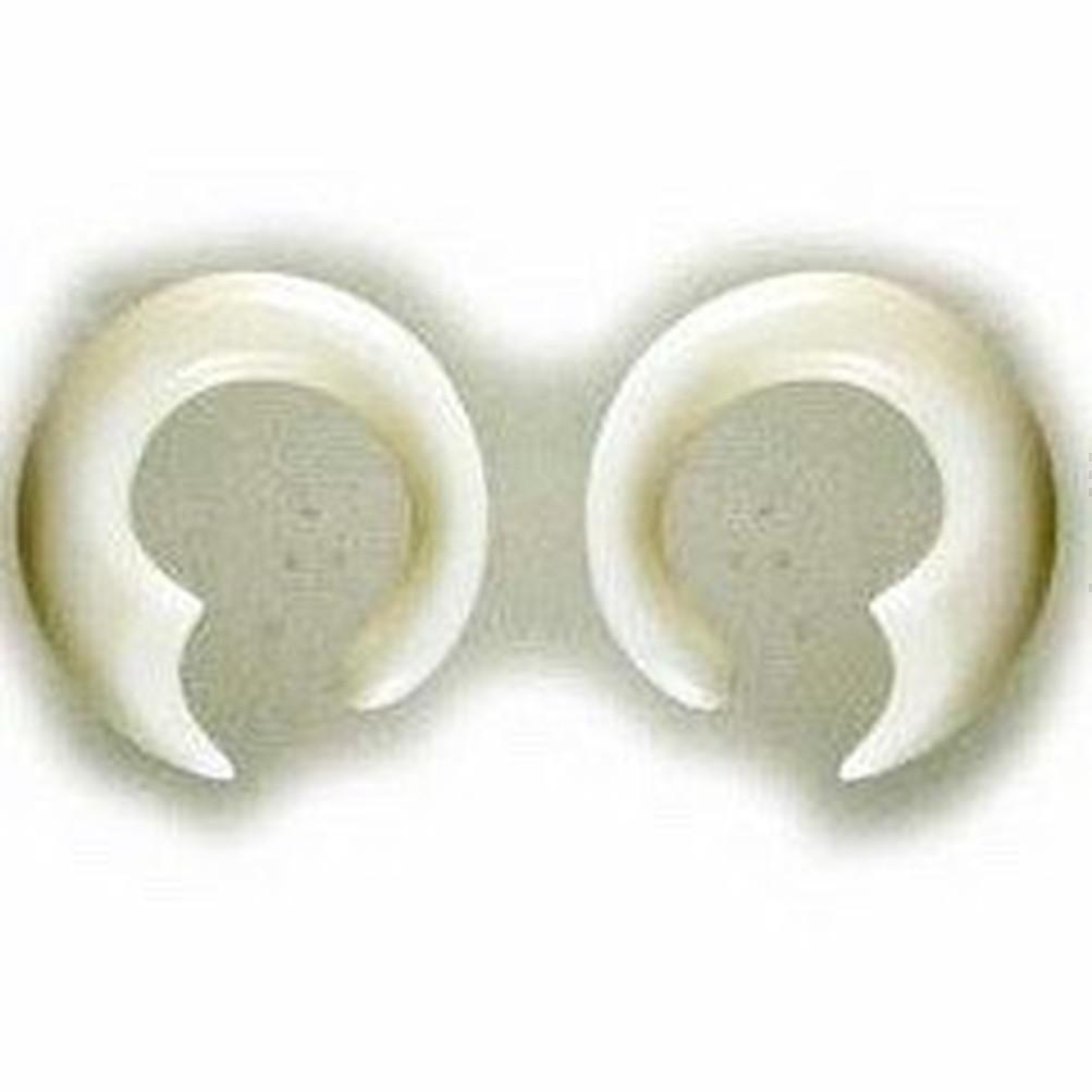 Body Jewelry :|: Bone, 4 gauge hoop earrings