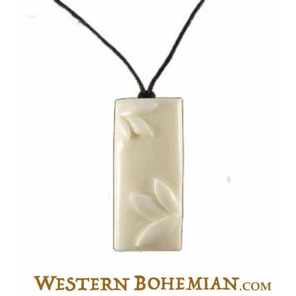 Tribal Jewelry :|: Water Buffalo Bone pendant. | Guys Necklaces