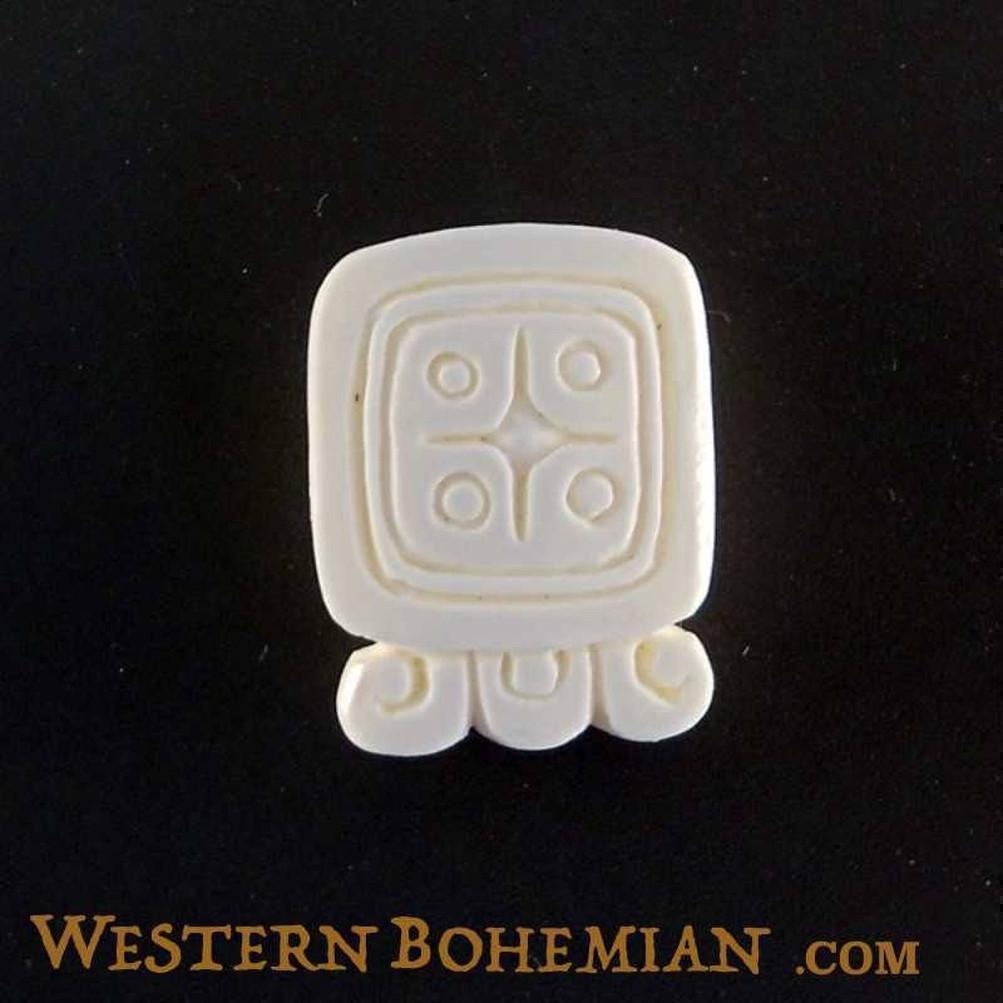Bone Jewelry :|: Lamat. Mayan Glyph. Bone Necklace. Carved Jewelry. | Tribal Jewelry 