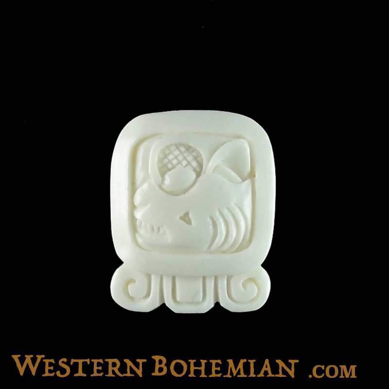 Bone Jewelry :|: Oc. Mayan Glyph. Bone Necklace. Carved Jewelry. | Tribal Jewelry 