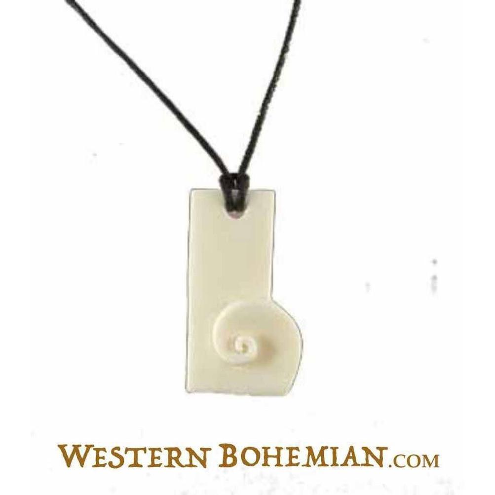 Bone Jewelry :|: Zen. Bone Necklace. Carved Jewelry. | Tribal Jewelry 