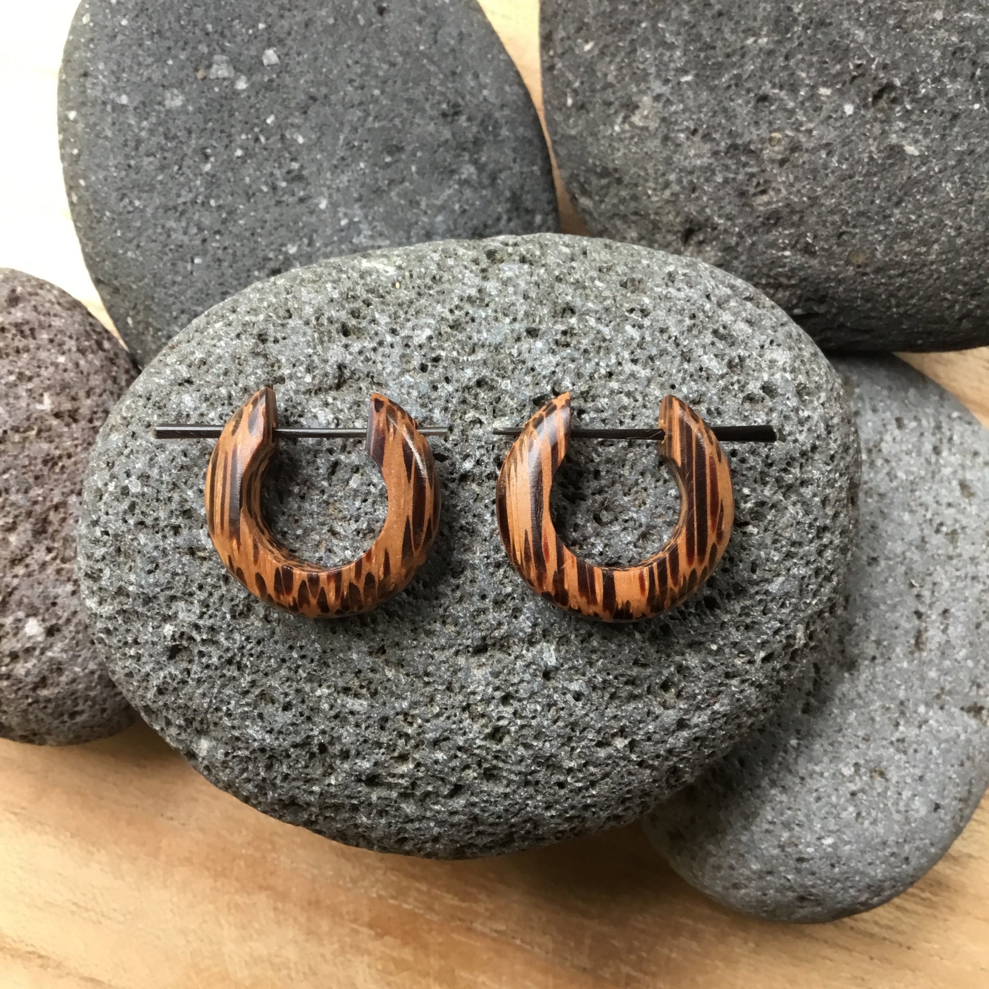 coconut earrings.
