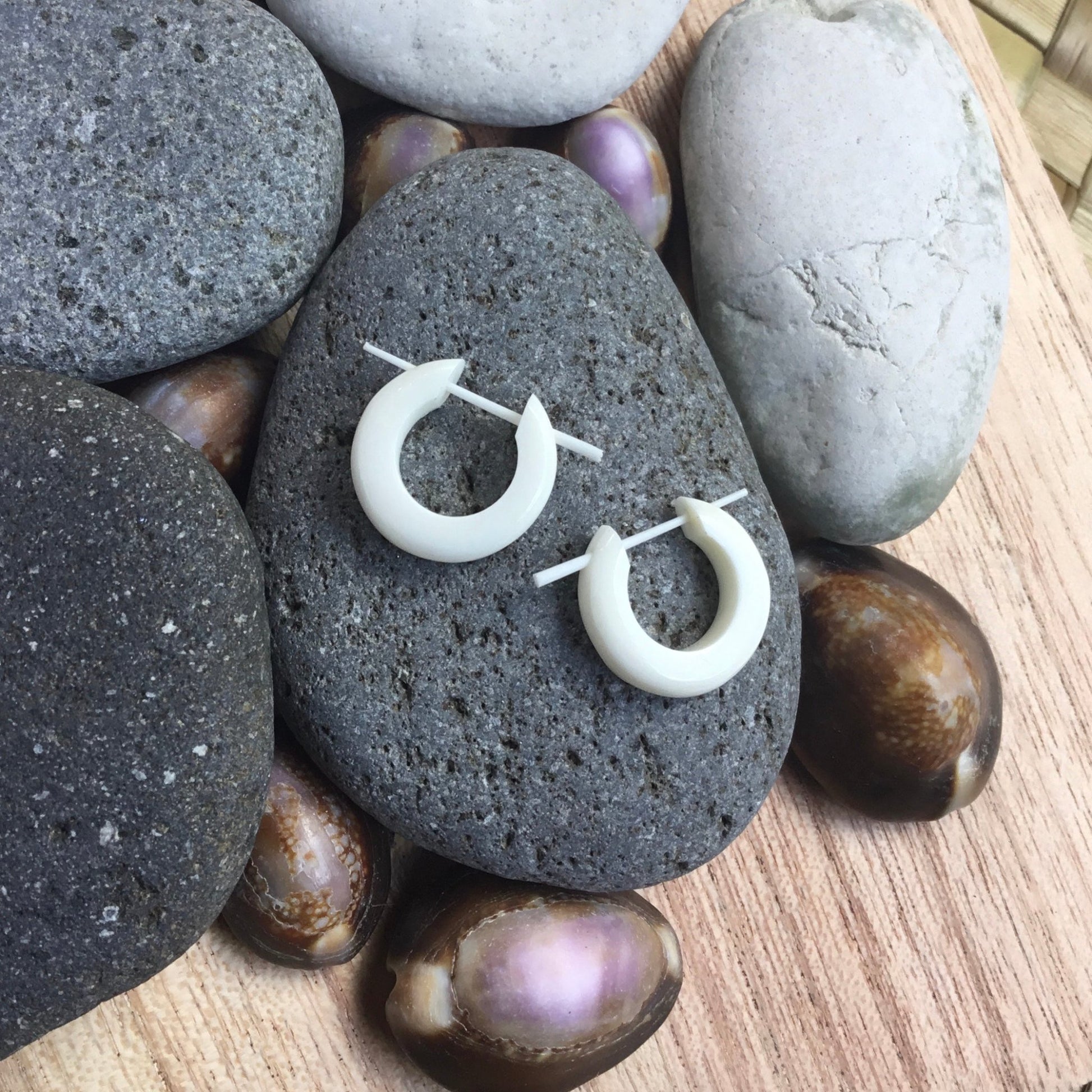 hawaiian bone earrings
