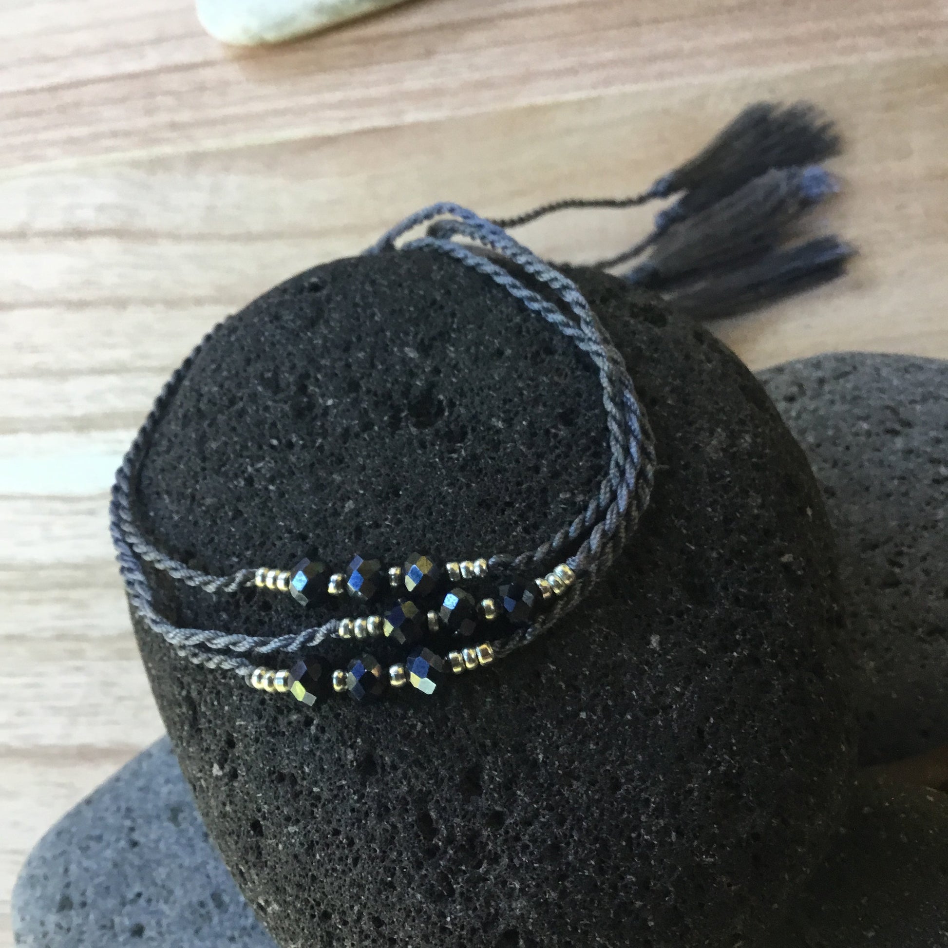 hematite gemstone bracelet