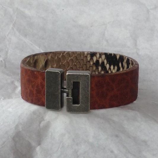 Snake Leather Bracelets | Leather Jewelry :|: Leather Bracelet