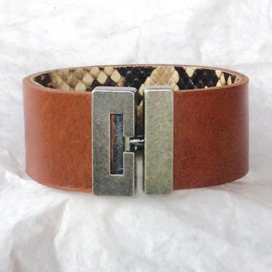 Reptile leather Leather Bracelets | Leather Jewelry :|: Leather Bracelet