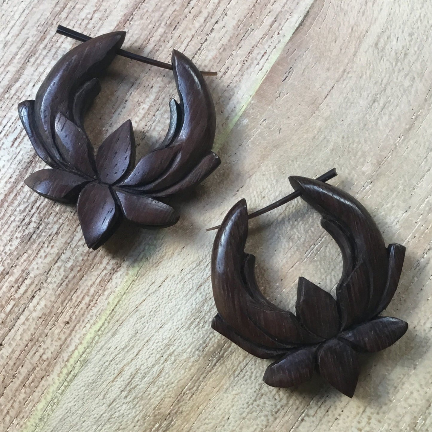lotus earrings.