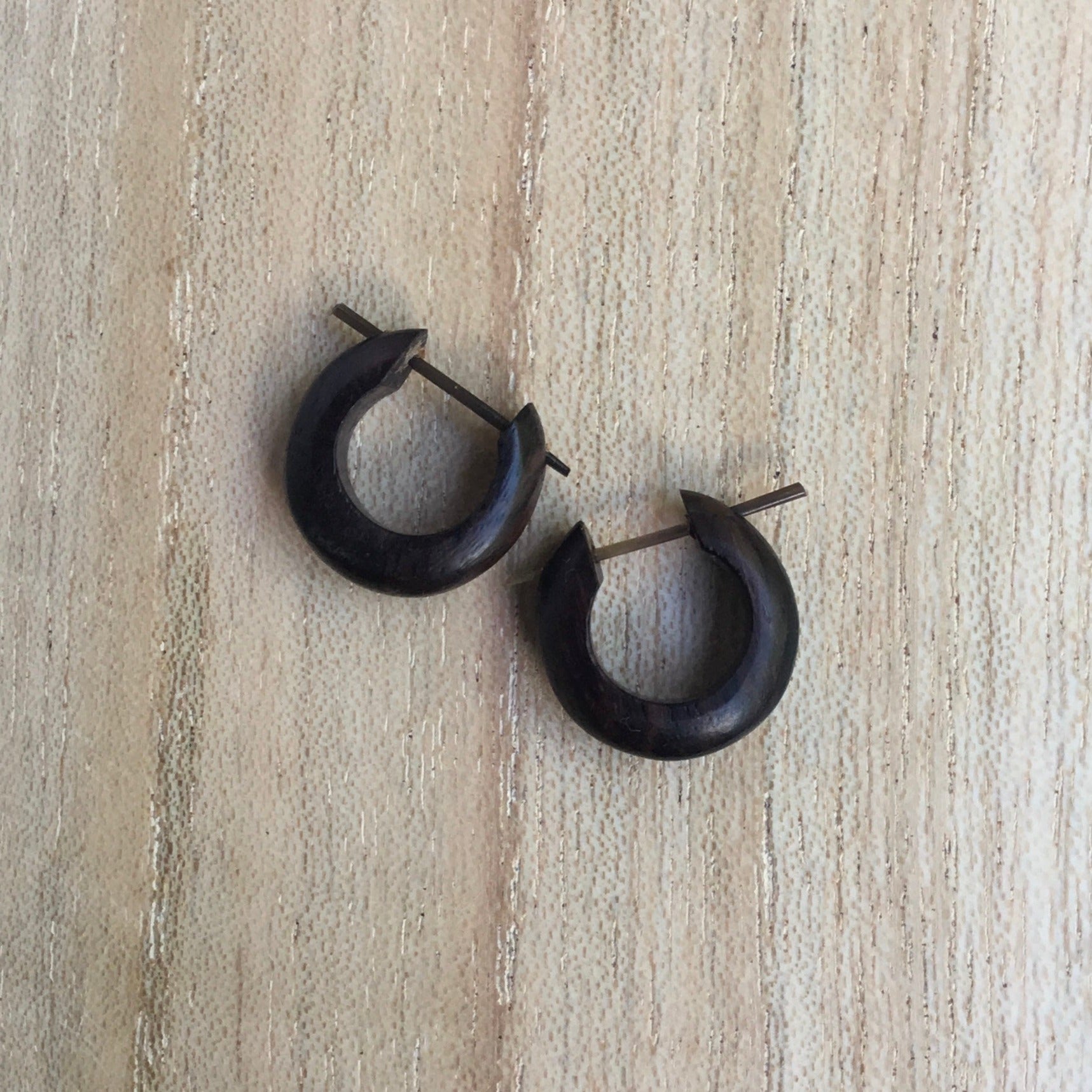 Acacia Wood Earring for Men - Edinkira