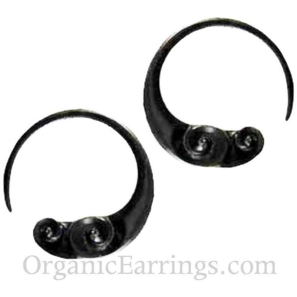 Gauge Earrings :|: Black 10 gauge earrings