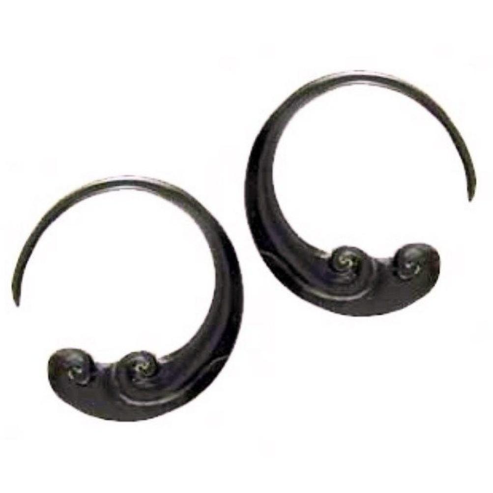 Body Jewelry :|: Black Horn, 8 Gauge Earrings | Gauges