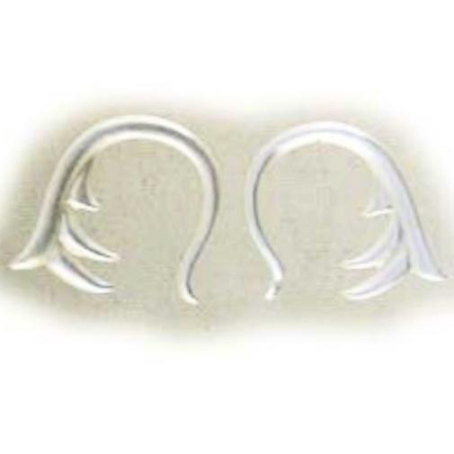 Drop Gauges for Ears | Gauge Earrings :|: Spring. mother of pearl 6g gauge earrings.
