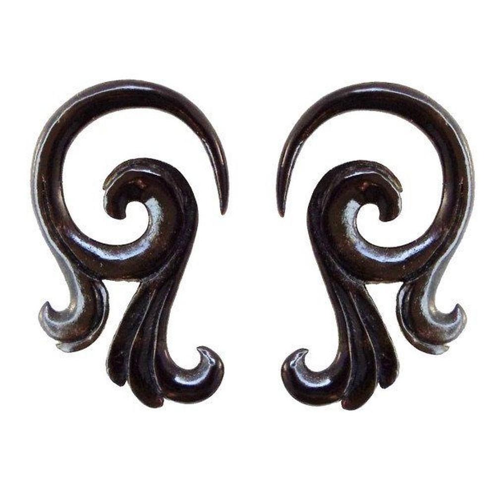 6 Gauge Earrings :|: Celestial Talon. Horn 6g, Organic Body Jewelry. | Gauges