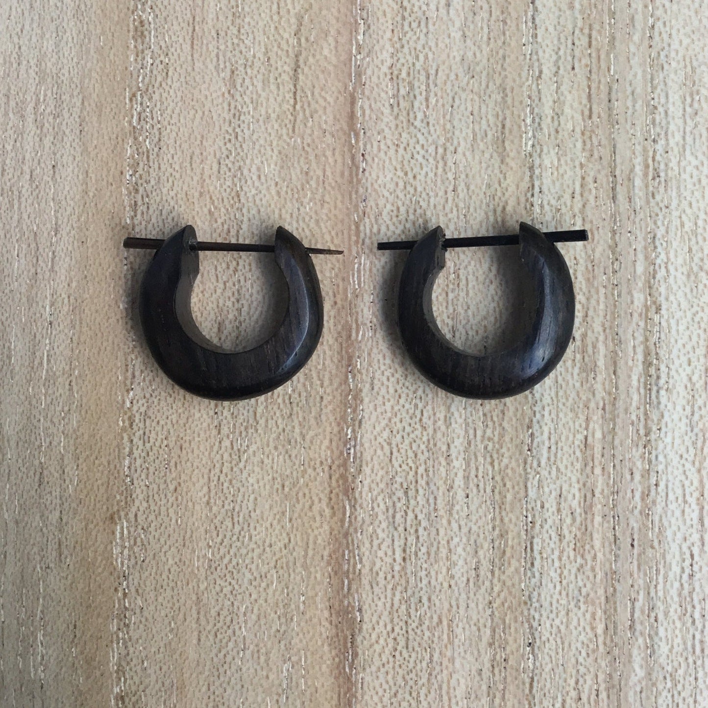 small black hoop earrings for guys