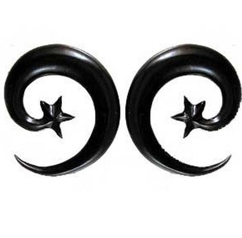 Organic Body Jewelry :|: Star Spiral. Horn 00g, Organic Body Jewelry. | Gauges