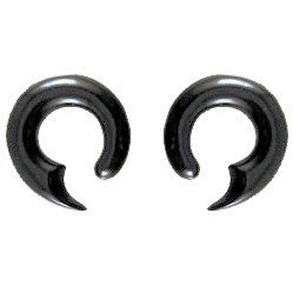 Gauge Earrings :|: Talon Hoop. Horn 0 body jewelry.